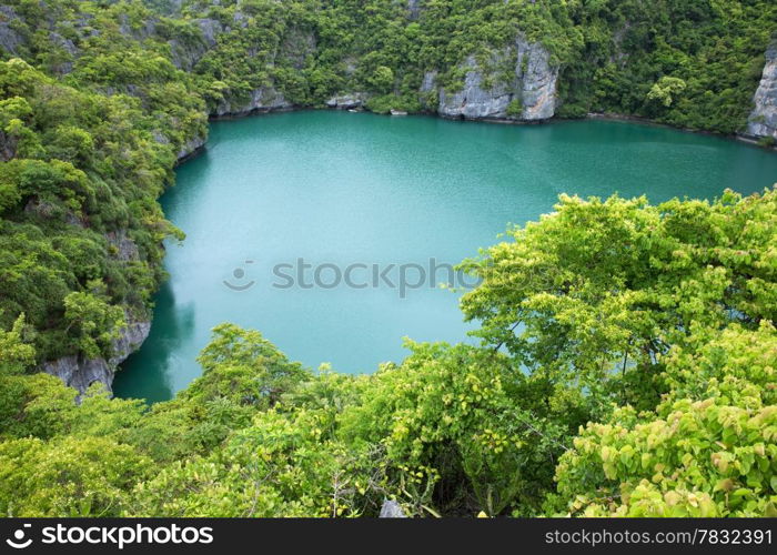 The lagoon called &rsquo;Talay Nai&rsquo; in Moo Koh Ang Tong National Park