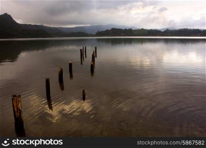 the lake of furnas in azores island of sao miguel