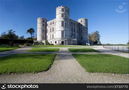 The Landmark atraction Lulworth Castle in rural Dorset England