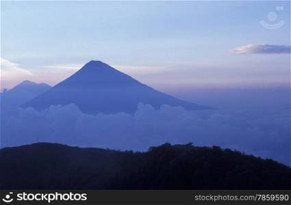 the landscape allound the Volcano Pacayal near the City of Guatemala City in Guatemala in central America. . LATIN AMERICA GUATEMALA LAKE ATITLAN