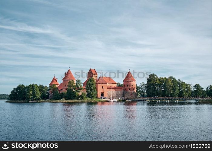 The Landscape Around Trakai Island Castle in Trakai, Lithuania