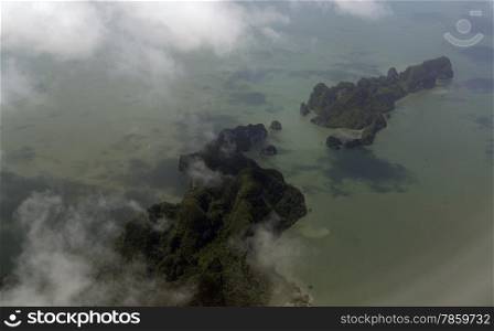 the landscape of the Ao Phang Nga Nationalpark on the Phuket Island in the south of Thailand in Southeastasia.&#xA;&#xA;
