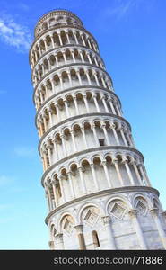 The Leaning Tower of Pisa in Italy