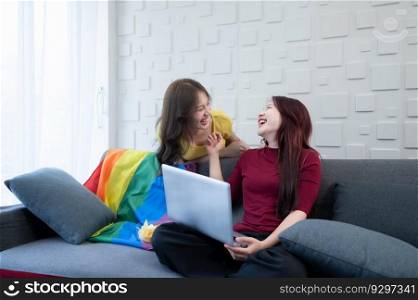 The LGBT couples live a comfortable life. having fun together happily