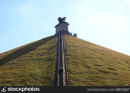 The Lion&rsquo;s Mound is the memorial site of the Battle of Waterloo.