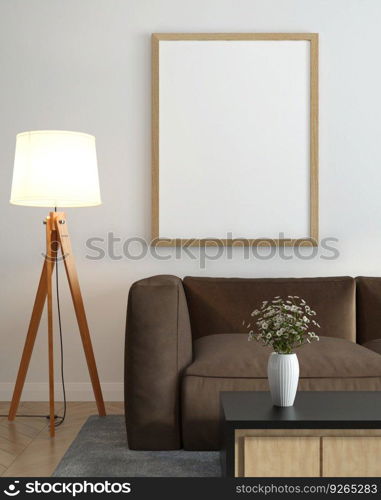 The living room is decorated with chairs, sofaand picture frames.