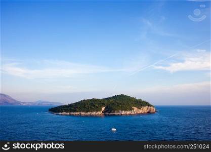 The Lokrum Island on the Adriatic Sea in Croatia, Dalmatia region.