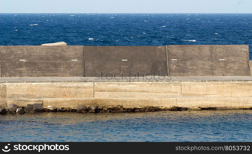 the lonely dock between two different seas