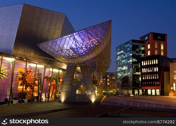 The Lowery Centre in Salford Quays in Greater Manchester in northwest England