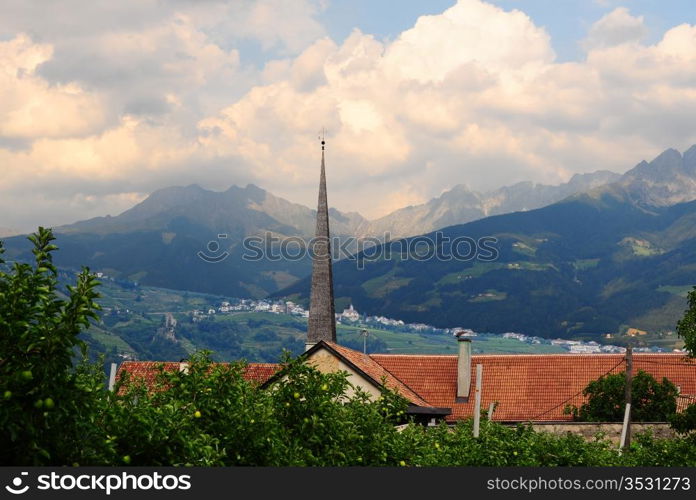 The Lutheran Church At the Foot Of The Italian Alps