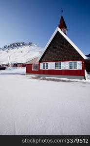 The Lutheran State Church in Longyearbyen, Norway