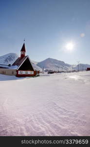 The Lutheran State Church in Longyearbyen, Norway