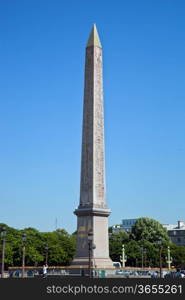 The Luxor Obelisk, French Obelisque de Louxor at the Place de la Concorde in Paris, France