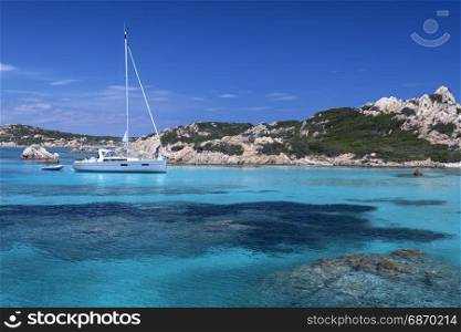 The Maddalena Archipelago - a group of islands in the Straits of Bonifacio between Corsica (France) and north-eastern Sardinia (Italy). It consists of seven main islands and numerous other small islets.The area is part of the Arcipelago di La Maddalena National Park - a geo-marine national park established in April 1994.