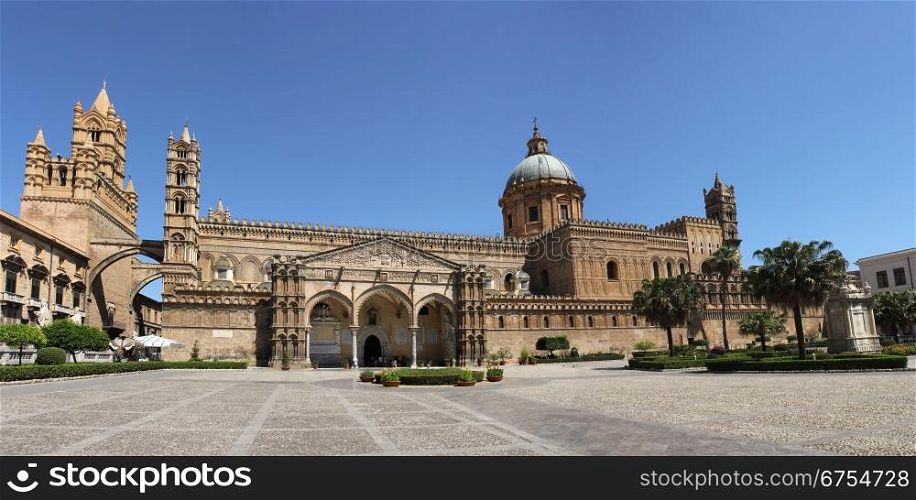 The magnificent old Cathedral of Palermo, Sicily
