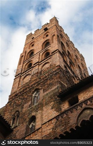 The main tower of the upper castle. Malbork. Poland