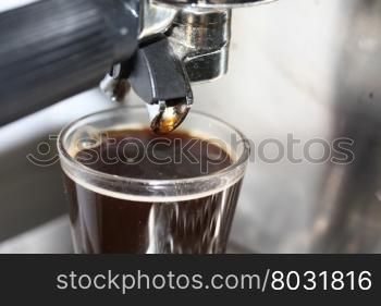 The making of a traditional espresso