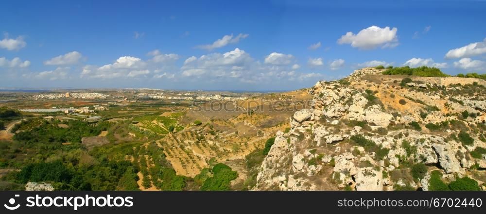 The Maltese landscape.