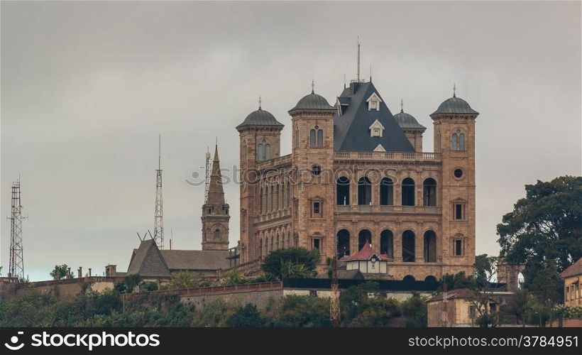 The Manjakamiadana Rova, also called the Queen&rsquo;s Palace, is a landmark of Antananarivo which served as the residence of the kings and queens of the Madagascar.