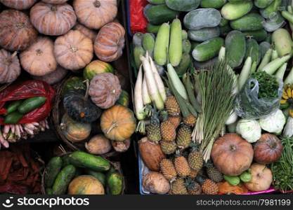 the market Pasar Badung in the city of denpasar of the island Bali in indonesia in southeastasia. ASIA INDONESIA BALI DENPASAR MARKET PASAR BADUNG