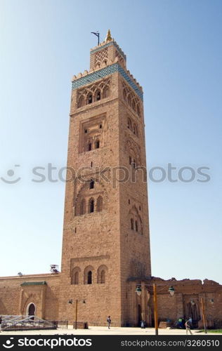 The marvellous Koutoubia Minaret in Marrakesh, Moroc. Marrakesh Koutoubia Minaret