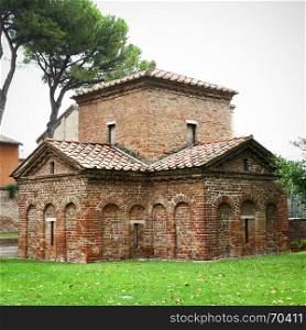 The Mausoleum of Galla Placidia in Ravenna, Italy (V century)