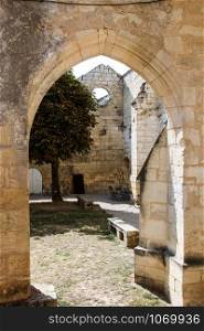 The medieval church and cloister of Les cordeliers at saint emilion, Aquitaine, France