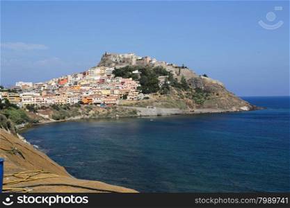 The medieval coastal town Castelsardo in Sardinia, Italy