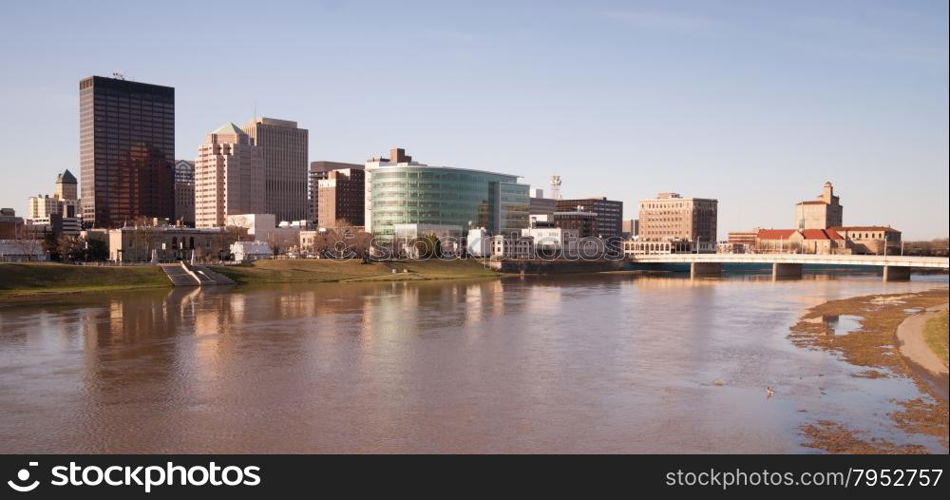 The Miami River travels along passing through Dayton Ohio