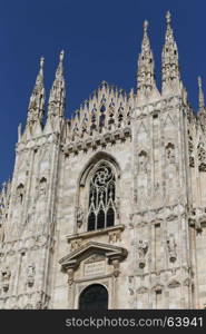 The Milan Cathedral or Duomo di Milano is the gothic cathedral church of Milan