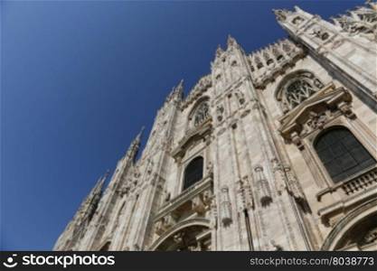 The Milan Cathedral or Duomo di Milano is the gothic cathedral church of Milan