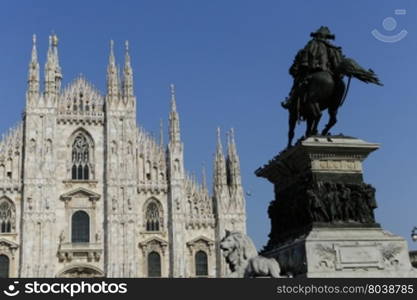 The Milan Cathedral or Duomo di Milano is the gothic cathedral church of Milan