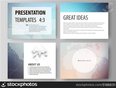 The minimalistic abstract vector illustration of the editable layout of the presentation slides design business templates. Molecule structure. Science, technology concept. Polygonal design.. The minimalistic abstract vector illustration of the editable layout of the presentation slides design business templates. Molecule structure. Science, technology concept. Polygonal design