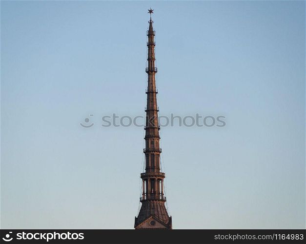 The Mole Antonelliana steeple in Turin, Italy. Mole Antonelliana in Turin