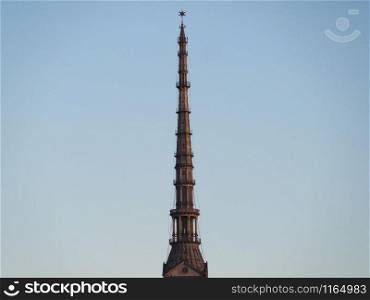 The Mole Antonelliana steeple in Turin, Italy. Mole Antonelliana in Turin