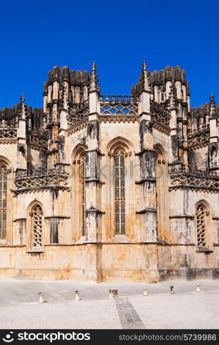 The Monastery of Batalha is a Dominican convent in the civil parish of Batalha, Portugal. Originally known as the Monastery of Saint Mary of the Victory.