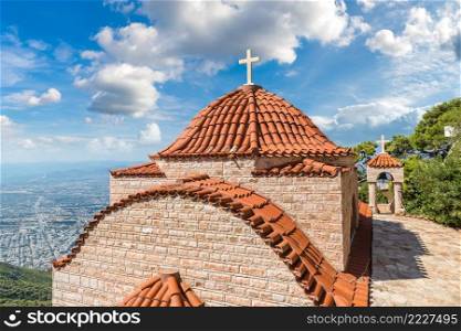 The monastery of St. Patapios in a summer day in Greece