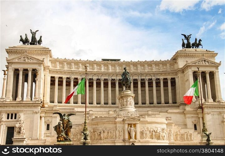 The monument to Victor Emmanuel II. Piazza Venezia, Rome , Italy
