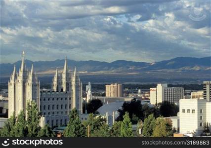 The Mormon Temple In Downtown Salt Lake City
