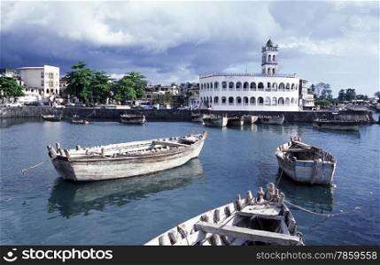 the mosque in the city of Moroni in the Island of Comoros in the Indian Ocean in Africa . AFRICA COMOROS