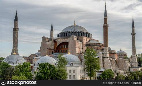 The mosque of Hagia Sophia in Istanbul, Turkey.