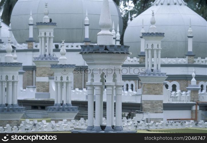 the Mosque of Masjid Jamek in the city of Kuala Lumpur in Malaysia. Malaysia, Kuala Lumpur, August, 1997