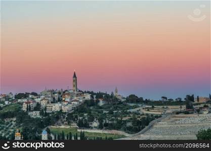 The Mount of Olives in Jerusalem in Israel