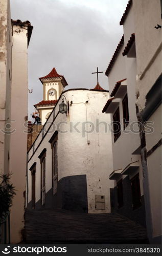 The mountain Village of Tejeda in the centre of the Canary Island of Spain in the Atlantic ocean.. EUROPE CANARY ISLAND GRAN CANARY