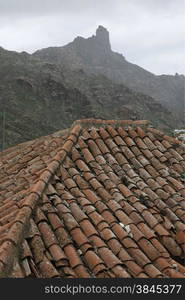 The mountain Village of Tejeda in the centre of the Canary Island of Spain in the Atlantic ocean.. EUROPE CANARY ISLAND GRAN CANARY