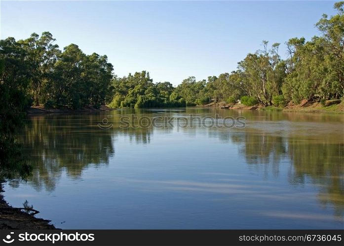 The Murray River at Swan Hill, Victoria, Australia