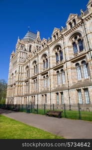 The Museum of Natural History in the London, England