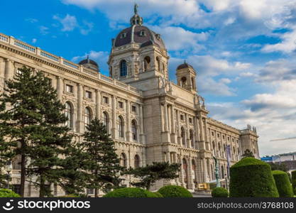 The Museum of Natural History in Vienna. View from the Maria-Theresien Place