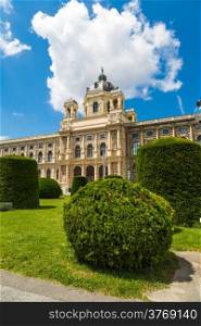 The Museum of Natural History in Vienna. View from the Maria-Theresien Place