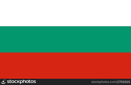 The national flag of Bulgaria